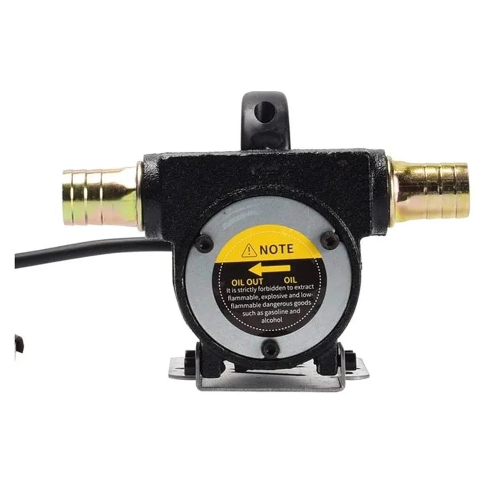 24V DC Electric Diesel Fuel Transfer Pump Self Priming Oil Pump Kit Clips Hose